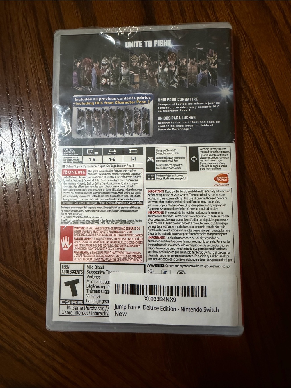 Nintendo Switch Jump Force Deluxe Edition NWT - Picture 2 of 2